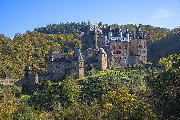 Eltz castle, Wierschem, Mosel valley, Eifel, Rhineland-Palatinate, Germany