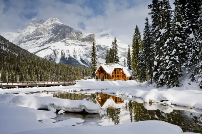 Framed Print : Emerald Lake Lodge in Winter, Yoho National Park, BC, Canada Framed Print : Emerald Lake Lodge in Winter, Yoho National Park, BC, Canada
