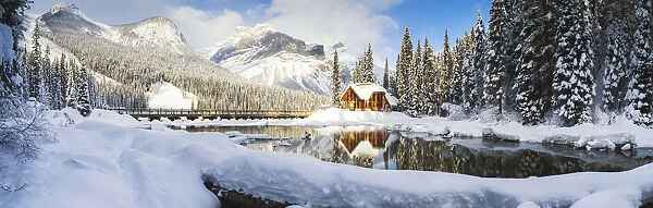 Emerald Lake Lodge in Winter, Yoho National Park, British Columbia, Canada