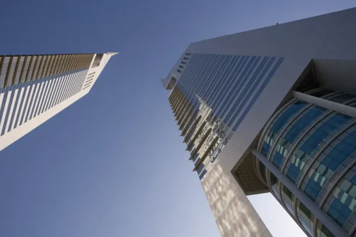 Framed Print : Emirates Towers, Dubai, United Arab Emirates