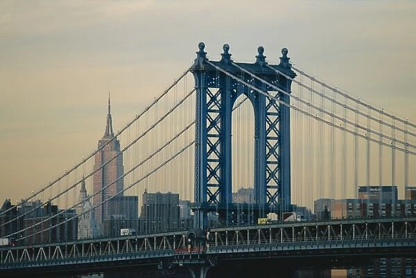 Empire State Building and Manhattan Bridge