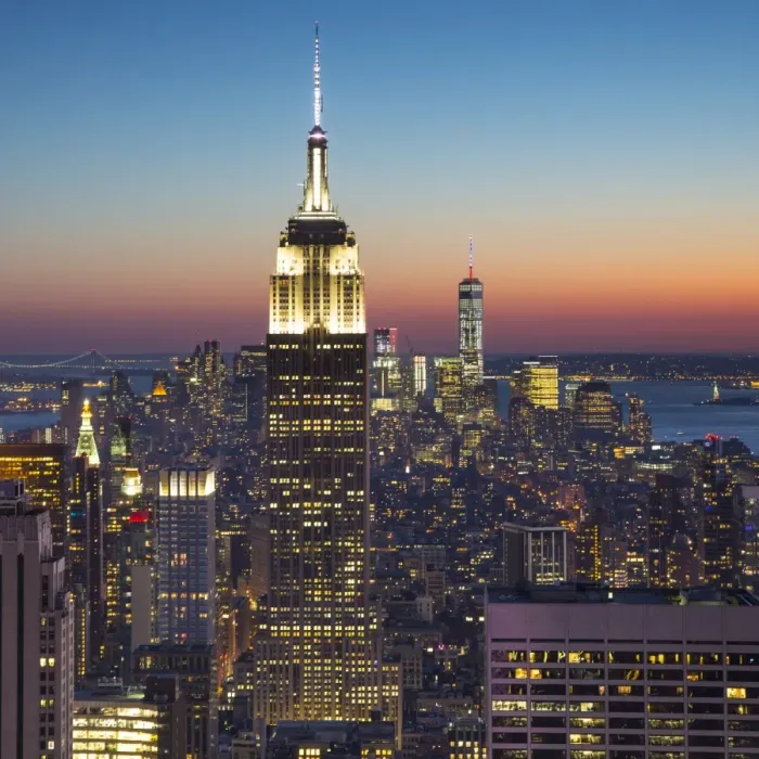 Framed Print : Empire State Building (One World Trade Center behind), Manhattan, New York City, New York Framed Print : Empire State Building (One World Trade Center behind), Manhattan, New York City, New York