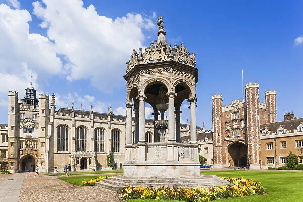 England, Cambridgeshire, Cambridge, Trinity College, The Great Court