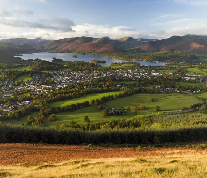 Framed Print : England, Cumbria, Lake District, Keswick & Derwent Water Framed Print : England, Cumbria, Lake District, Keswick & Derwent Water