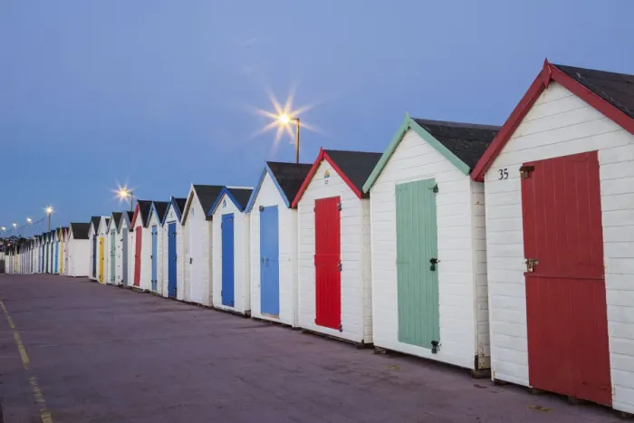 Framed Print : England, Devon, Paignton, Paignton Beach Huts Framed Print : England, Devon, Paignton, Paignton Beach Huts