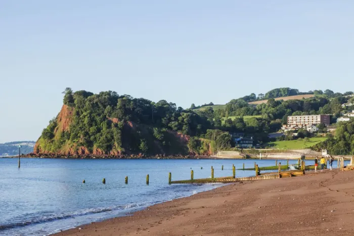 Framed Print : England, Devon, Teignmouth, Teignmouth Beach Framed Print : England, Devon, Teignmouth, Teignmouth Beach