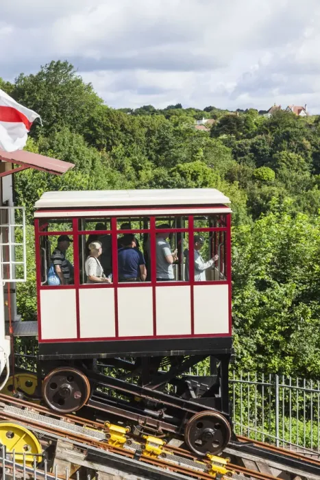 Framed Print : England, Devon, Torquay, Babbacombe, Babbacombe Cliff Railway Framed Print : England, Devon, Torquay, Babbacombe, Babbacombe Cliff Railway
