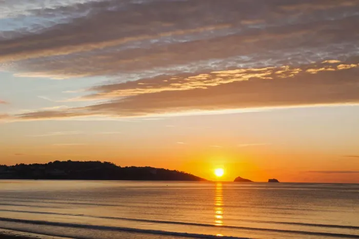 Framed Print : England, Devon, Torquay, Sunrise Over Torbay Framed Print : England, Devon, Torquay, Sunrise Over Torbay