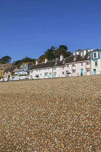 England, Dorset, Lyme Regis, Beach Front Houses