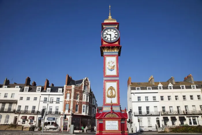 Framed Print : England, Dorset, Weymouth, Victorian Clock Tower