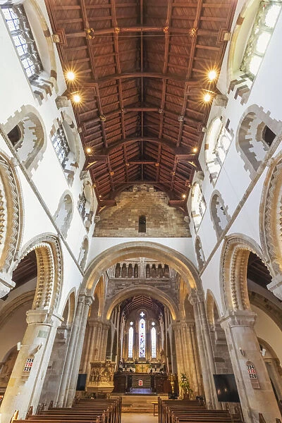 England, Dorset, Wimborne, Wimborne Minster Church, Interior View