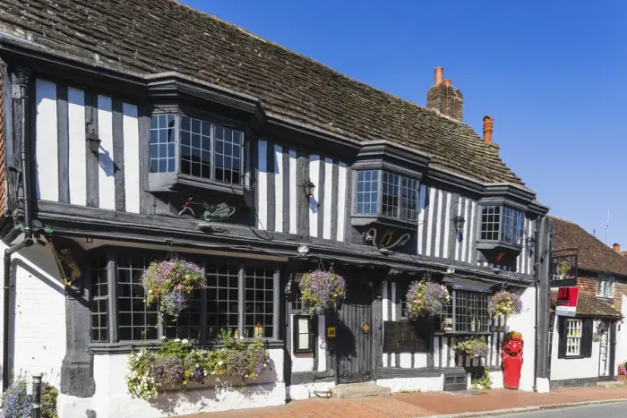 Framed Print : England, East Sussex, Alfriston, The Star Inn Pub and Hotel Framed Print : England, East Sussex, Alfriston, The Star Inn Pub and Hotel