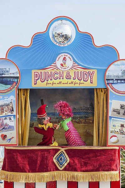 England, East Sussex, Brighton, Brighton Beach, Punch and Judy Show