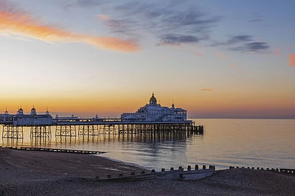 England, East Sussex, Eastbourne, Eastbourne Beach and Pier