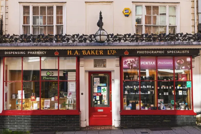Framed Print : England, East Sussex, Lewes, Shop Front Facade of H. A. Baker Ltd Framed Print : England, East Sussex, Lewes, Shop Front Facade of H. A. Baker Ltd