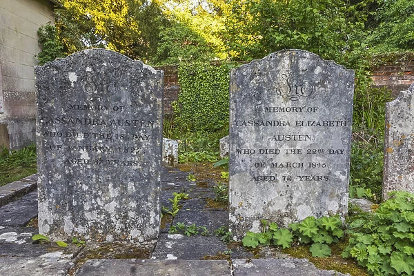 England, Hampshire, Alton, Chawton, Parish Church of St. Nicholas, The Graves of Jane Austens Mother and Sister