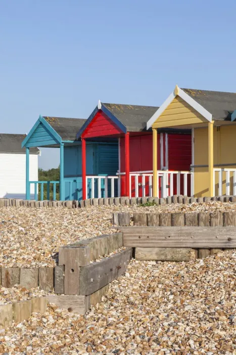 Framed Print : England, Hampshire, Calshot, Beach Huts