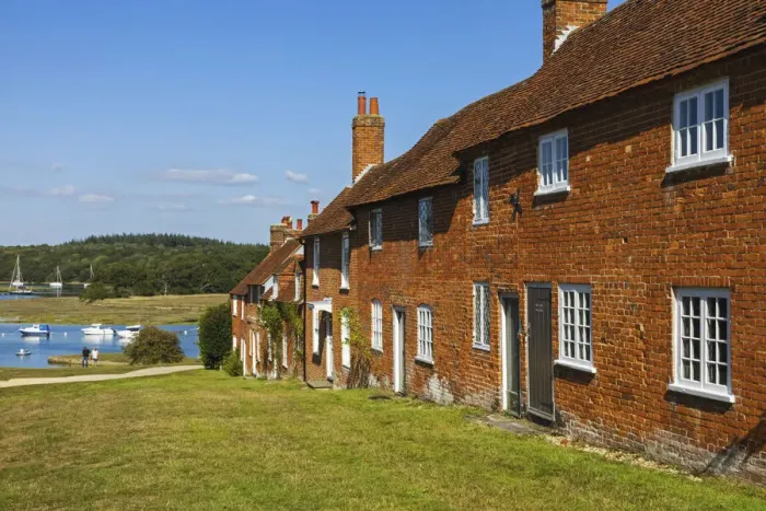 Framed Print : England, Hampshire, The New Forest, Bucklers Hard 18th century Ship Building Village Framed Print : England, Hampshire, The New Forest, Bucklers Hard 18th century Ship Building Village