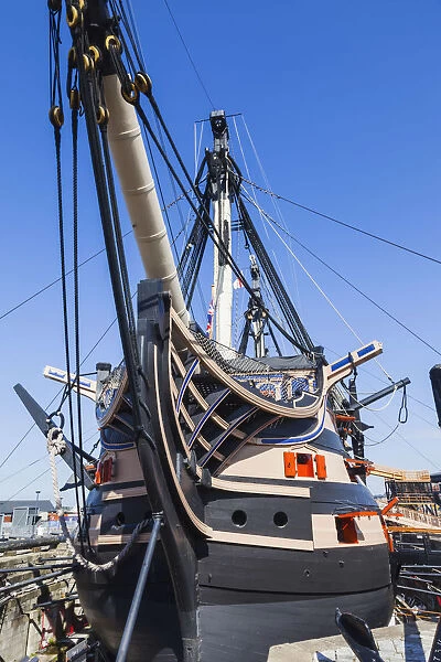 England, Hampshire, Portsmouth, Portsmouth Historic Dockyard, HMS Victory