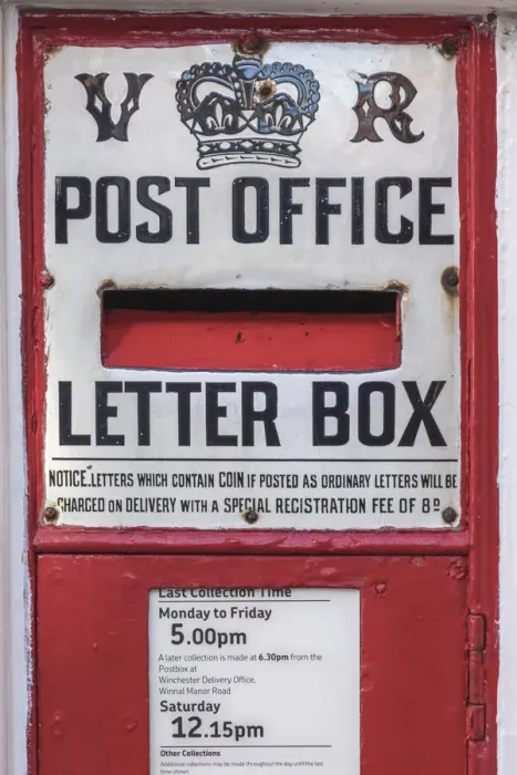 Framed Print : England, Hampshire, Winchester, Kingsgate, Historic VR Post Office Letter Box Framed Print : England, Hampshire, Winchester, Kingsgate, Historic VR Post Office Letter Box