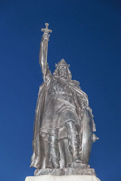 England, Hampshire, Winchester, King Alfred Statue