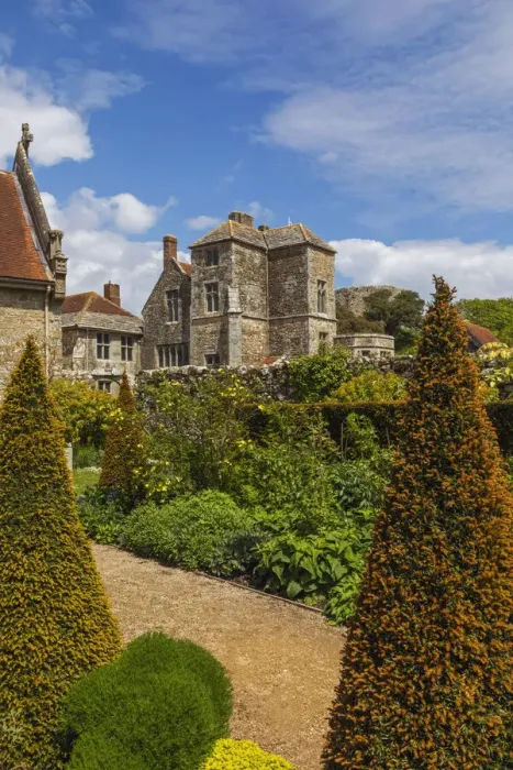 Framed Print : England, Isle of Wight, Newport, Carisbrooke Castle, Princess Beatrices Garden and House of the Lords Building Framed Print : England, Isle of Wight, Newport, Carisbrooke Castle, Princess Beatrices Garden and House of the Lords Building
