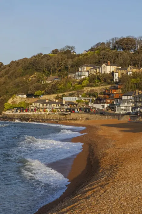 Framed Print : England, Isle of Wight, Ventnor, Beach and Town View Framed Print : England, Isle of Wight, Ventnor, Beach and Town View