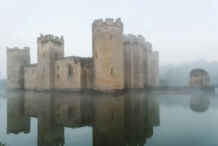 Framed Print : England, Kent, Bodiam, Bodiam Castle Framed Print : England, Kent, Bodiam, Bodiam Castle