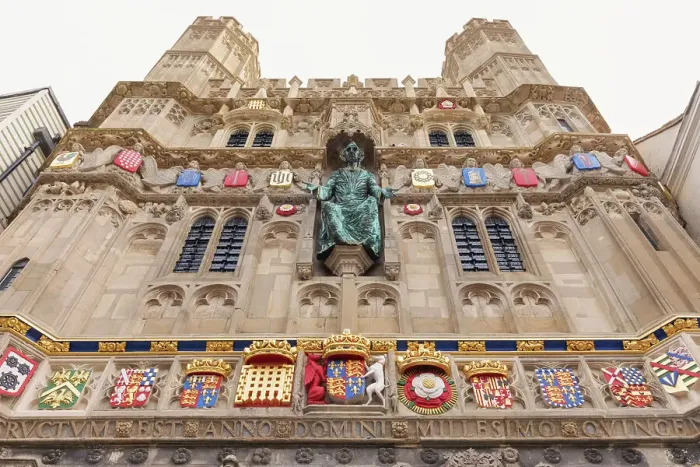 Framed Print : England, Kent, Canterbury, Canterbury Cathedral, Christ Church Gateway Framed Print : England, Kent, Canterbury, Canterbury Cathedral, Christ Church Gateway