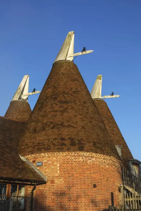 Framed Print : England, Kent, Converted Oast Houses aka Oasts near Tunbridge Wells Framed Print : England, Kent, Converted Oast Houses aka Oasts near Tunbridge Wells