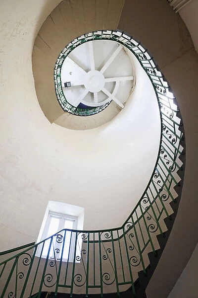 England, Kent, Dungeness, The Old Lighthouse, Interior Spiral Staircase