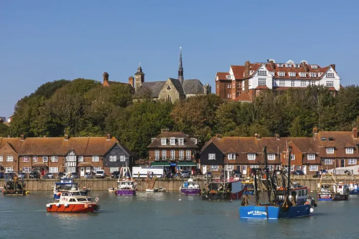 Framed Print : England, Kent, Folkestone, Folkestone Harbour and Waterfront Skyline Framed Print : England, Kent, Folkestone, Folkestone Harbour and Waterfront Skyline
