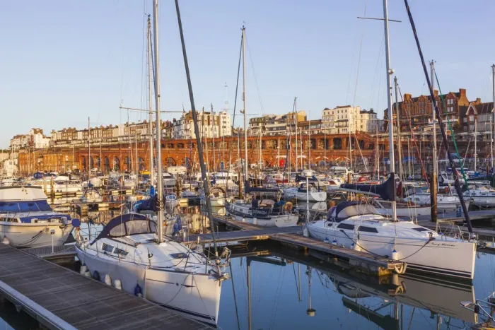 Framed Print : England, Kent, Ramsgate, Ramsgate Marina Framed Print : England, Kent, Ramsgate, Ramsgate Marina