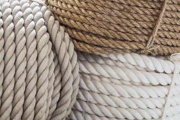 England, Kent, Rochester, Chatham, Chatham Historic Dockyard, The Ropery, Rope
