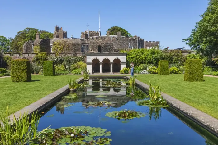 Framed Print : England, Kent, Walmer, Walmer Castle, The Queen Mothers Garden Framed Print : England, Kent, Walmer, Walmer Castle, The Queen Mothers Garden