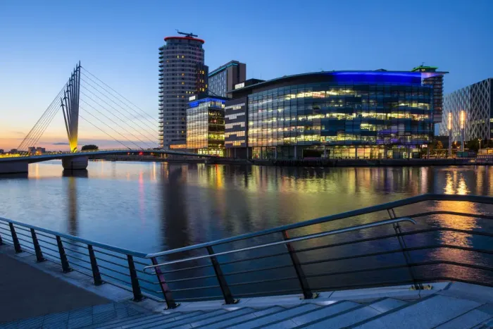 Framed Print : England, Lancashire, Manchester, Salford Quays Framed Print : England, Lancashire, Manchester, Salford Quays