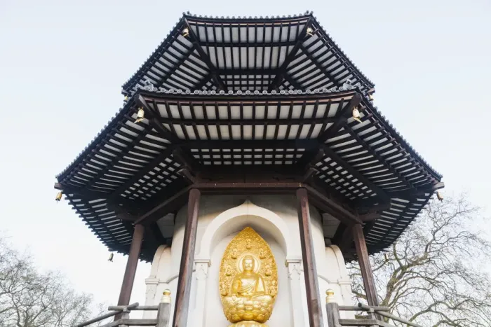 Framed Print : England, London, Battersea, Battersea Park, The Peace Pagoda Framed Print : England, London, Battersea, Battersea Park, The Peace Pagoda