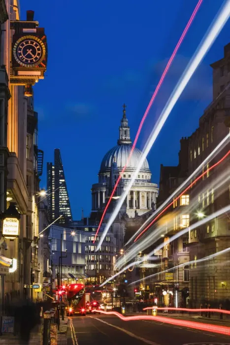 Framed Print : England, London, City of London, St. Pauls Cathedral and Fleet Street Framed Print : England, London, City of London, St. Pauls Cathedral and Fleet Street