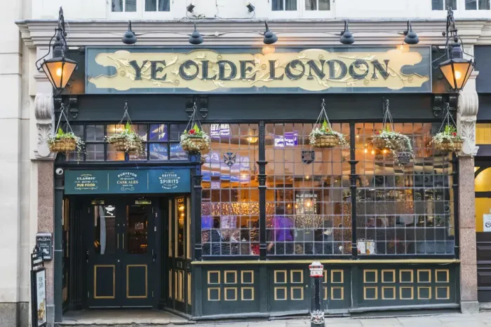 Framed Print : England, London, The City of London, The Ye Olde London Pub Framed Print : England, London, The City of London, The Ye Olde London Pub