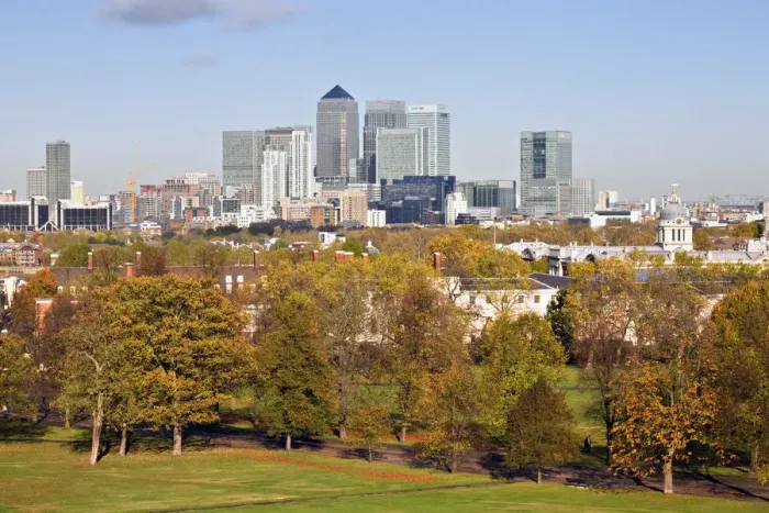 Framed Print : England, London, Greenwich, Royal Greenwich Park and Canary Wharf Framed Print : England, London, Greenwich, Royal Greenwich Park and Canary Wharf