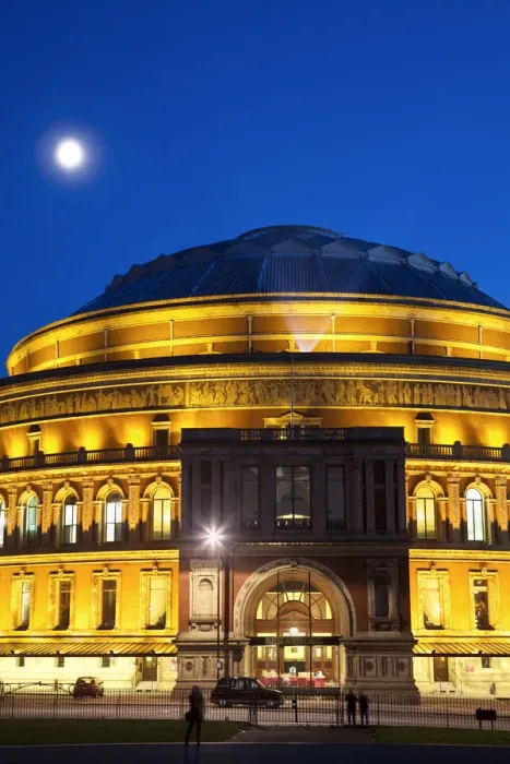 Framed Print : England, London, Kensington, Moon above Royal Albert Hall Framed Print : England, London, Kensington, Moon above Royal Albert Hall