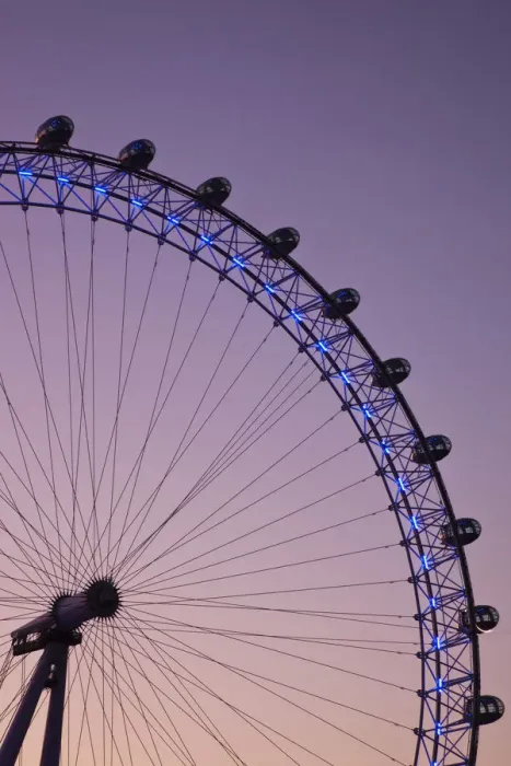 Framed Print : England, London, London Eye at Dawn Framed Print : England, London, London Eye at Dawn