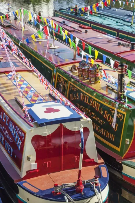 Framed Print : England, London, Maida Vale, Little Venice, Annual Canal Boat Cavalcade, Canal Boats Framed Print : England, London, Maida Vale, Little Venice, Annual Canal Boat Cavalcade, Canal Boats