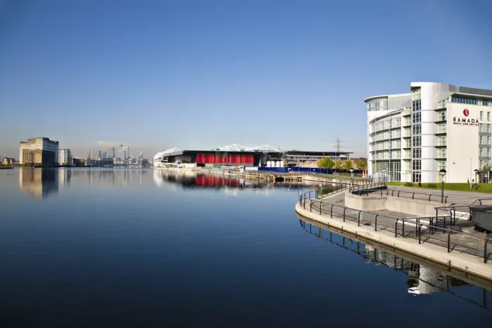 Framed Print : England, London, Newham, Royal Albert Dock, The Excel Exhibition center and the Ramada Framed Print : England, London, Newham, Royal Albert Dock, The Excel Exhibition center and the Ramada