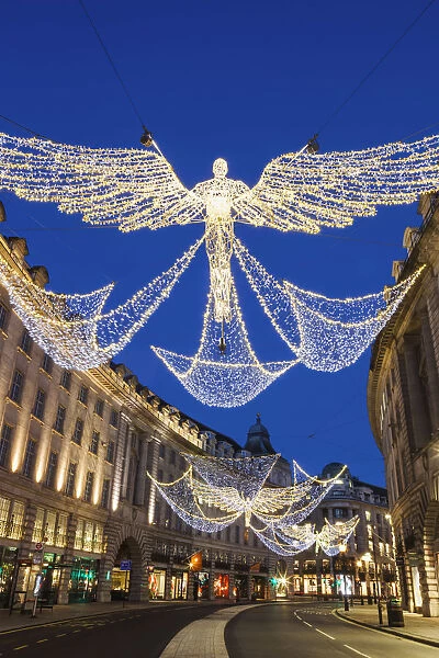 England, London, Regent Street, Christmas Lights