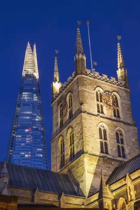 Framed Print : England, London, Southwark, Southwark Cathedral and The Shard Framed Print : England, London, Southwark, Southwark Cathedral and The Shard