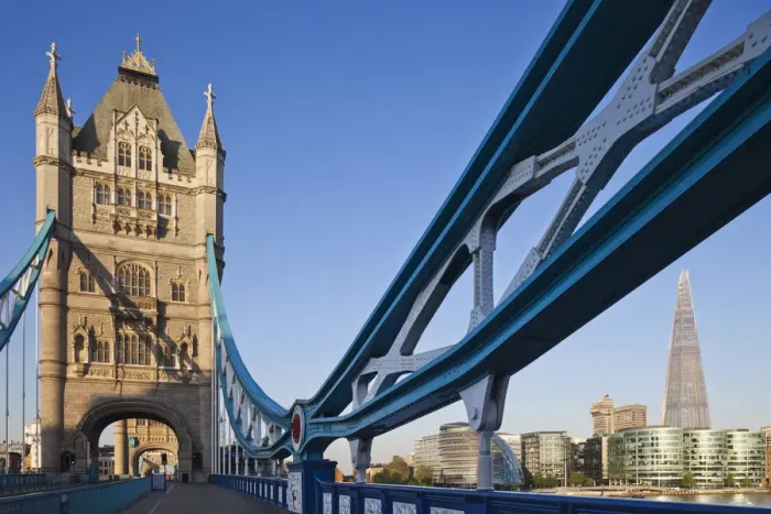Framed Print : England, London, Southwark, Tower Bridge and The Shard Framed Print : England, London, Southwark, Tower Bridge and The Shard