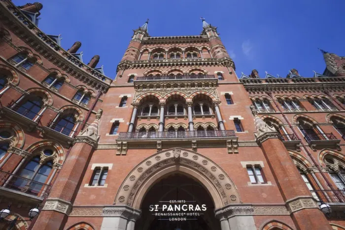 Framed Print : England, London, St. Pancras, Facade of Marriot Renaissance Hotel