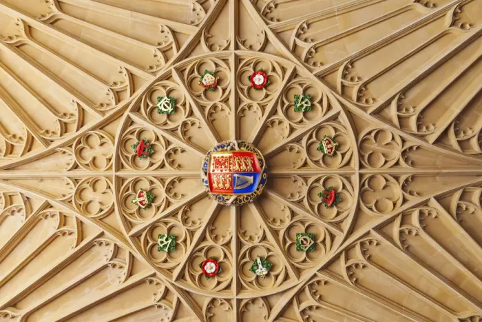 Framed Print : England, London, Surrey, Hampton Court Palace, Great Gate House Entrance, Ceiling Detail Framed Print : England, London, Surrey, Hampton Court Palace, Great Gate House Entrance, Ceiling Detail
