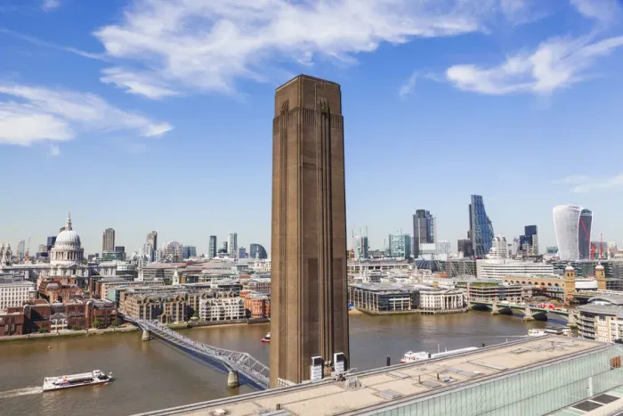 Framed Print : England, London, Tate Modern, View of The City of London Skyline
